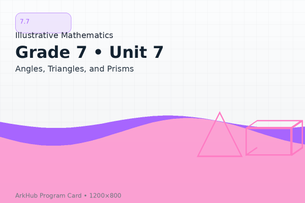 7.7 GeoGebra Illustrative Mathematics - Angles, Triangles, and Prisms